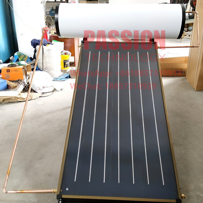 200L Pressure Flat Plate Solar Water Heater 2m2 Flat Panel Solar Collector
