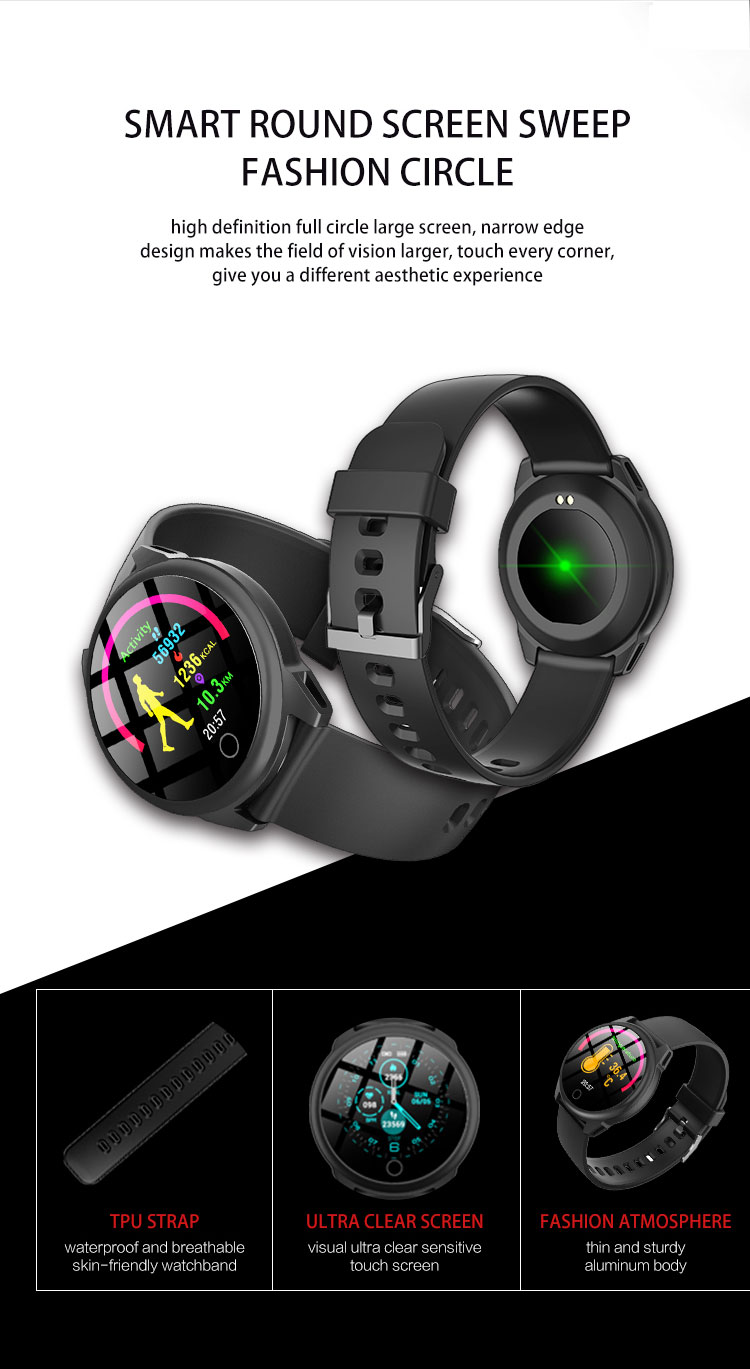 H23s Smart Watch Temperature Monitoring 1.3inch TFT Waterproof Fitness Tracker