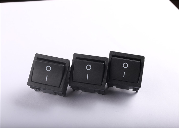 16A 250VAC ON OFF Rocker Switch , 4 terminal rocker switch 10000 cycles Electrical Life