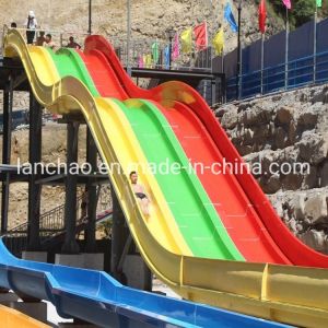 ISO9001 Outdoor Playground Amusement Park Fiberglass Pool Water Slide