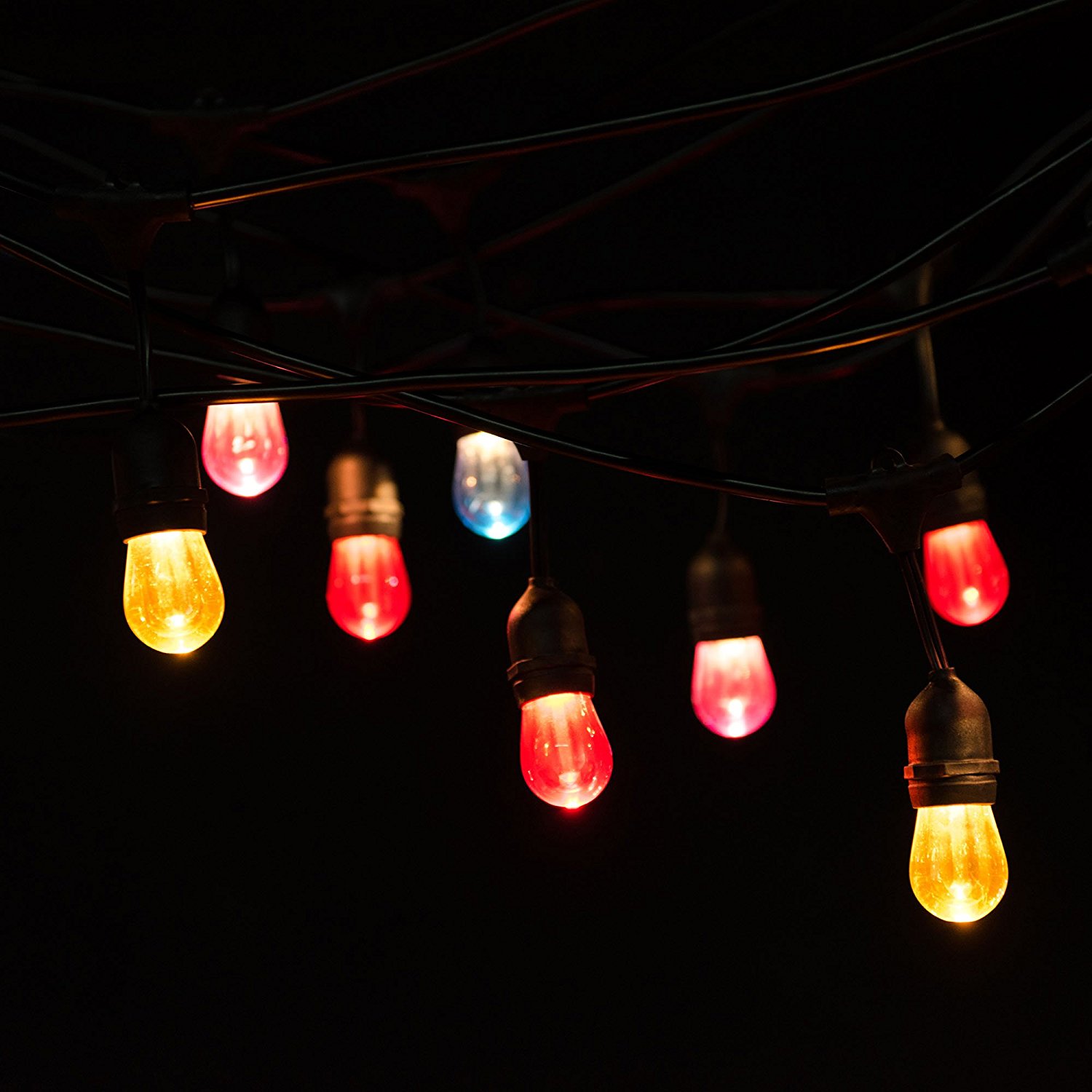 Christmas Copper Multi Color LED RGB Xmas Rubber String Fairy Light