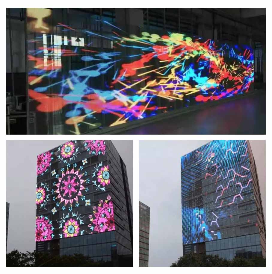 window glass transparent led screen