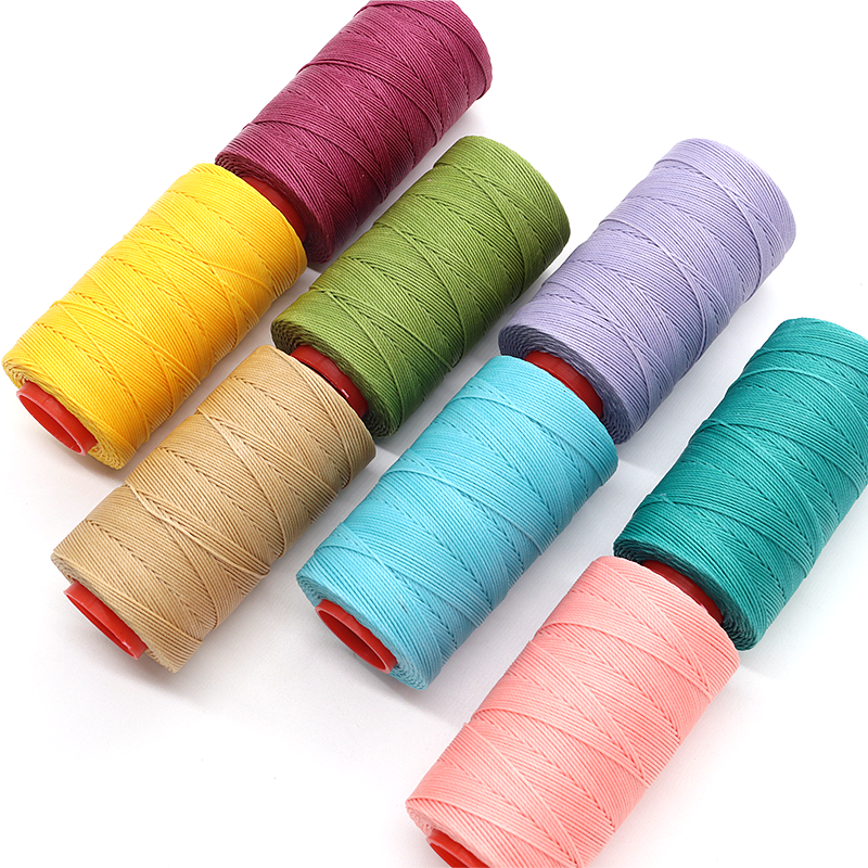 Heavy Duty Waxed Thread 420D/3 Yarn Count for Smooth and Durable Patchwork Sewing
