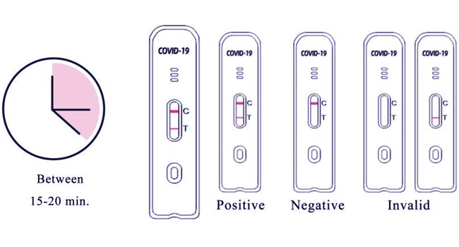 SARS-CoV-2 Antigen Home Test Kit 10 Tests/Kit CE For Nasal Sensitivity 98.84%