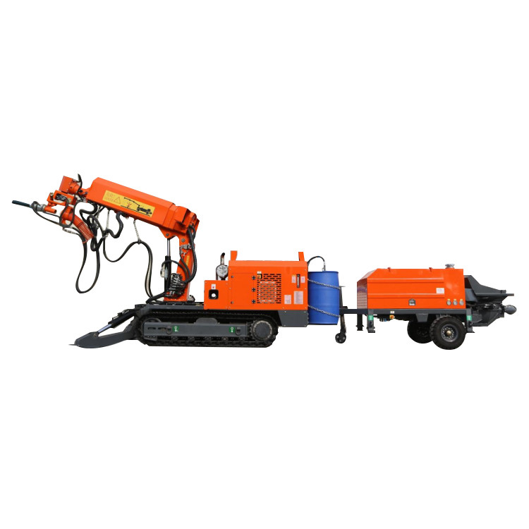 Mobile Nozzle Carrier Shotcrete Concrete Machine 11kw Energy Efficiency