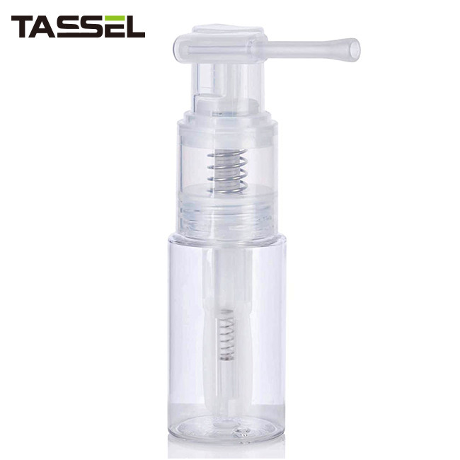 1oz Glitter Pump Bottle Fine Mist Dry Powder Spray Bottle With Locking Nozzle Clear