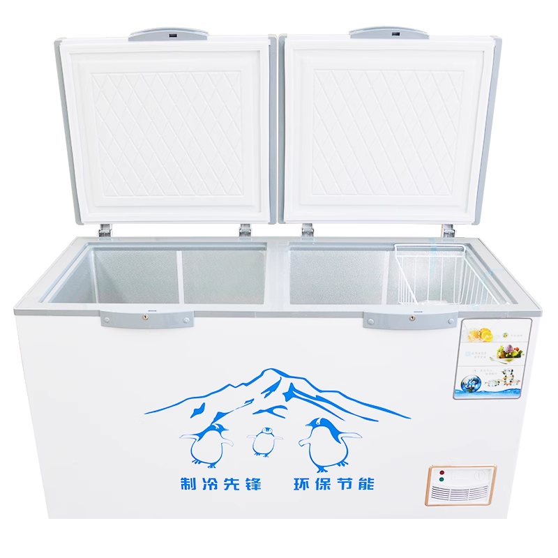 Top-freezer refrigerators Ice Cabinet Commercial Horizontal Refrigerator deep Chest refrigerator freezer with Large Capacity