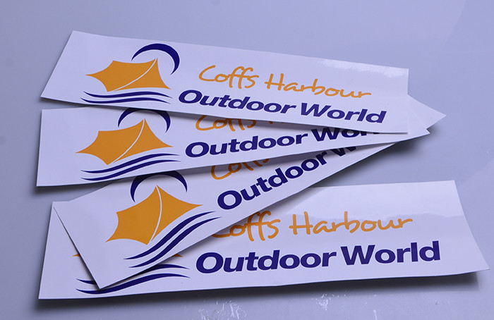 Printed transparent PVC UV resistant water proof sticker decal