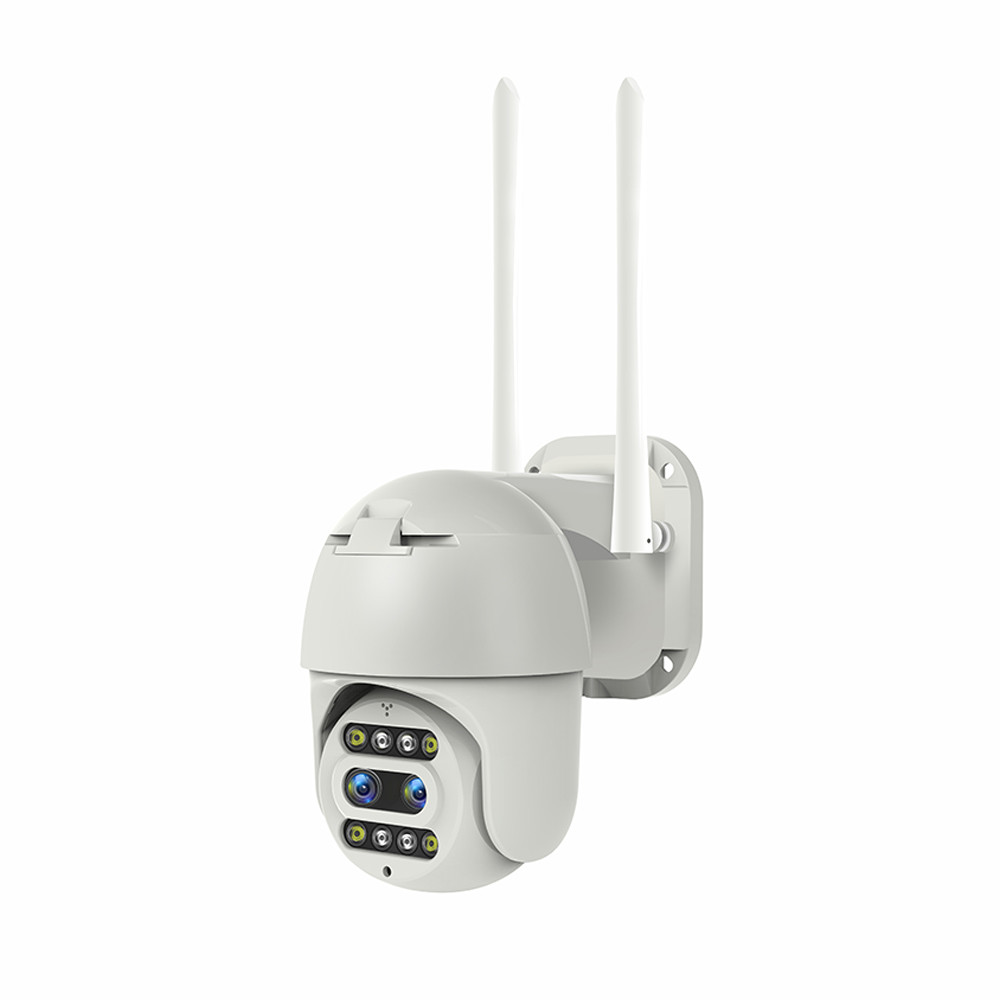 Humanoid Tracking Security PTZ Wireless Camera Dual Lens 1080P Full Color Night Vision