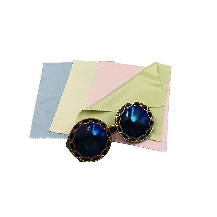 Promotional Microfiber Eyeglass Cleaning Cloth 4color 14.5-17.5mm