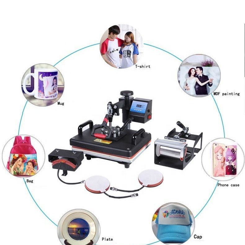Multifunctional Combo Heat Press Machines For Sublimation Products Printing
