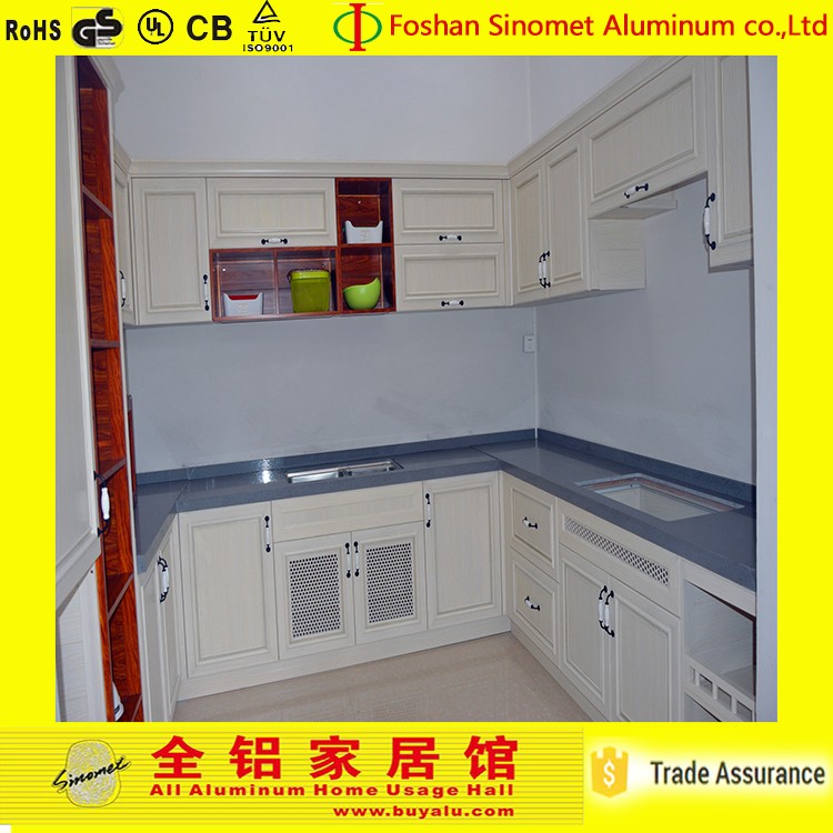 Solid Surface Aluminum Storage Cabinet Durable Aluminum Kitchen Cabinet