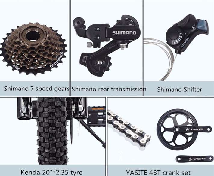 Lightweight Electric Folding Bike 350W Magnesium Alloy Wheel 20 Inch With LCD Display