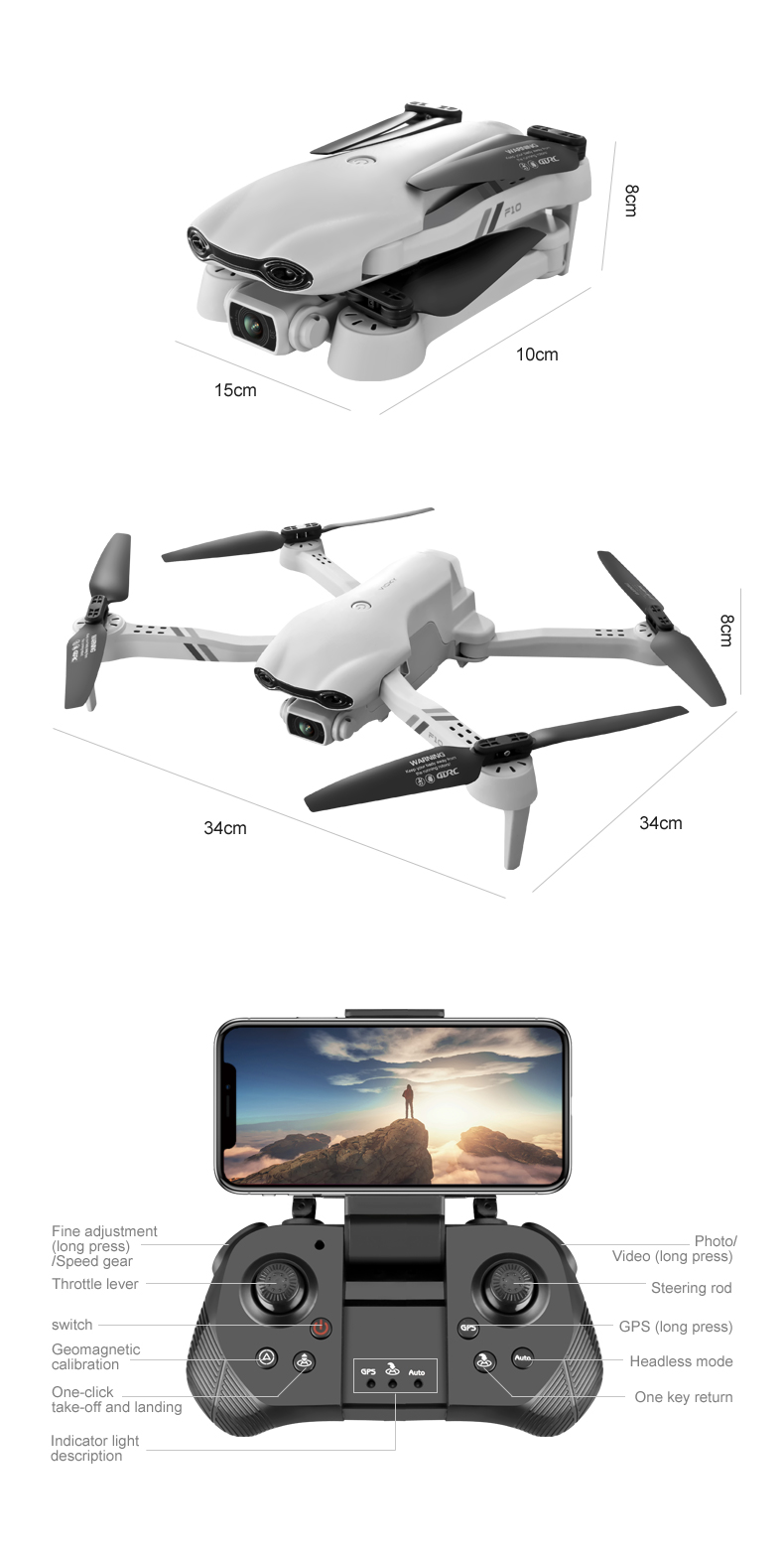 Profesional GPS Battery Powered Drones With Hd 4k Cameras 5G WiFi Fpv Drones