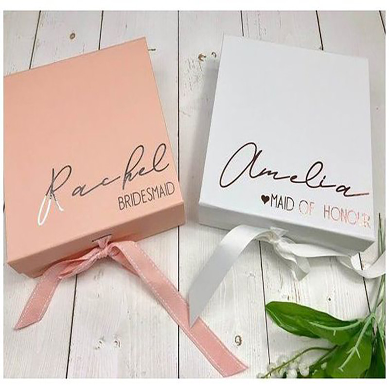 luxury Foldable Gament Apparel Packaging Box Sliver Foil Stamping