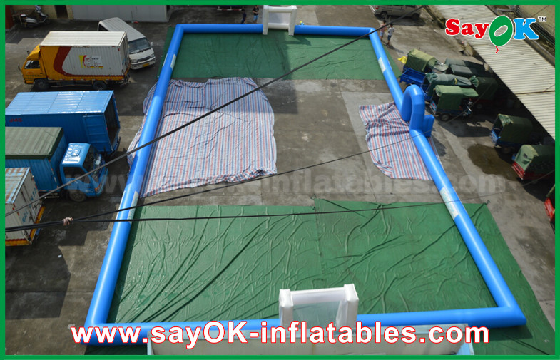 Adults PVC Tarpaulin Kids Inflatable Soccer / Football Field Court for Outside