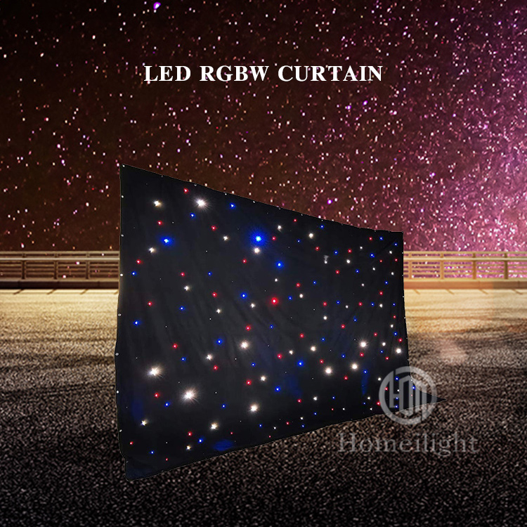 RGBW LED Star Curtain 95Ra 6000lm For Wedding Disco Party