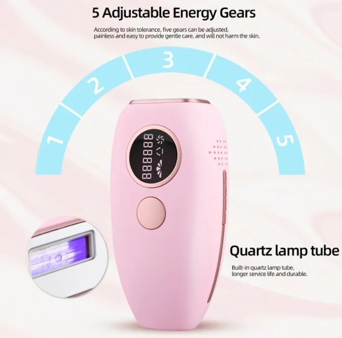 ICE COOL IPL Laser Hair Epilator Removal Machine Permanent Painless Hair Remover Device for Facial Body at Home