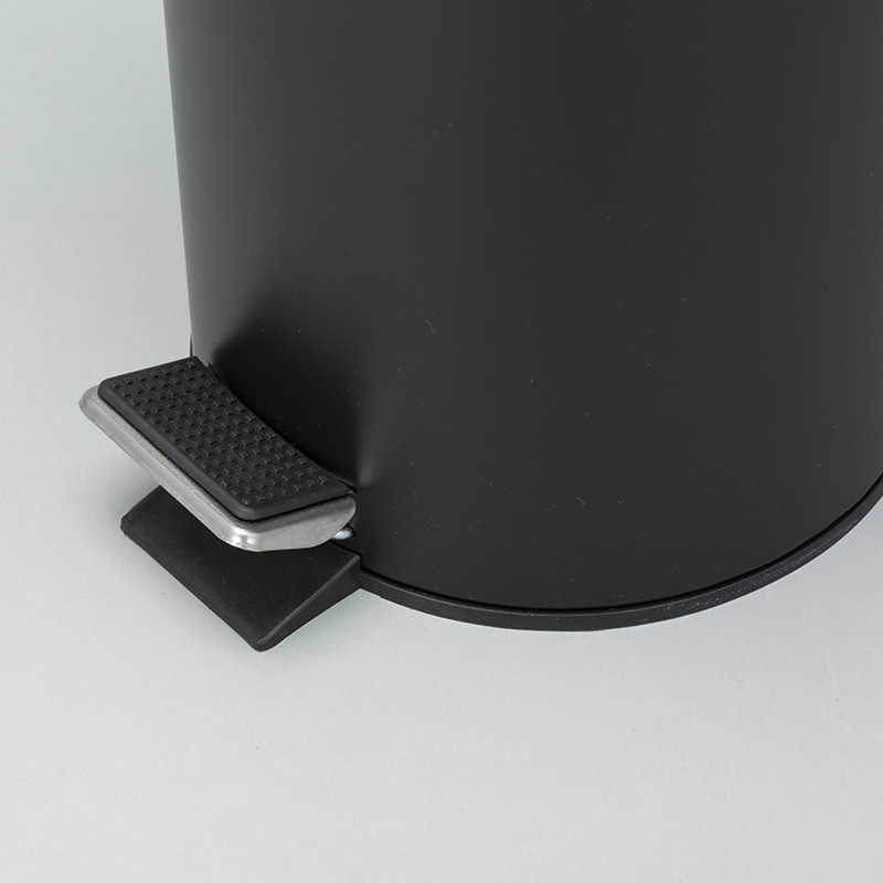 Household Round Structure Standing 3L 5L 8L 12L 20L 30L Stainless Steel Waste Bins with Bamboo Surface Treatment