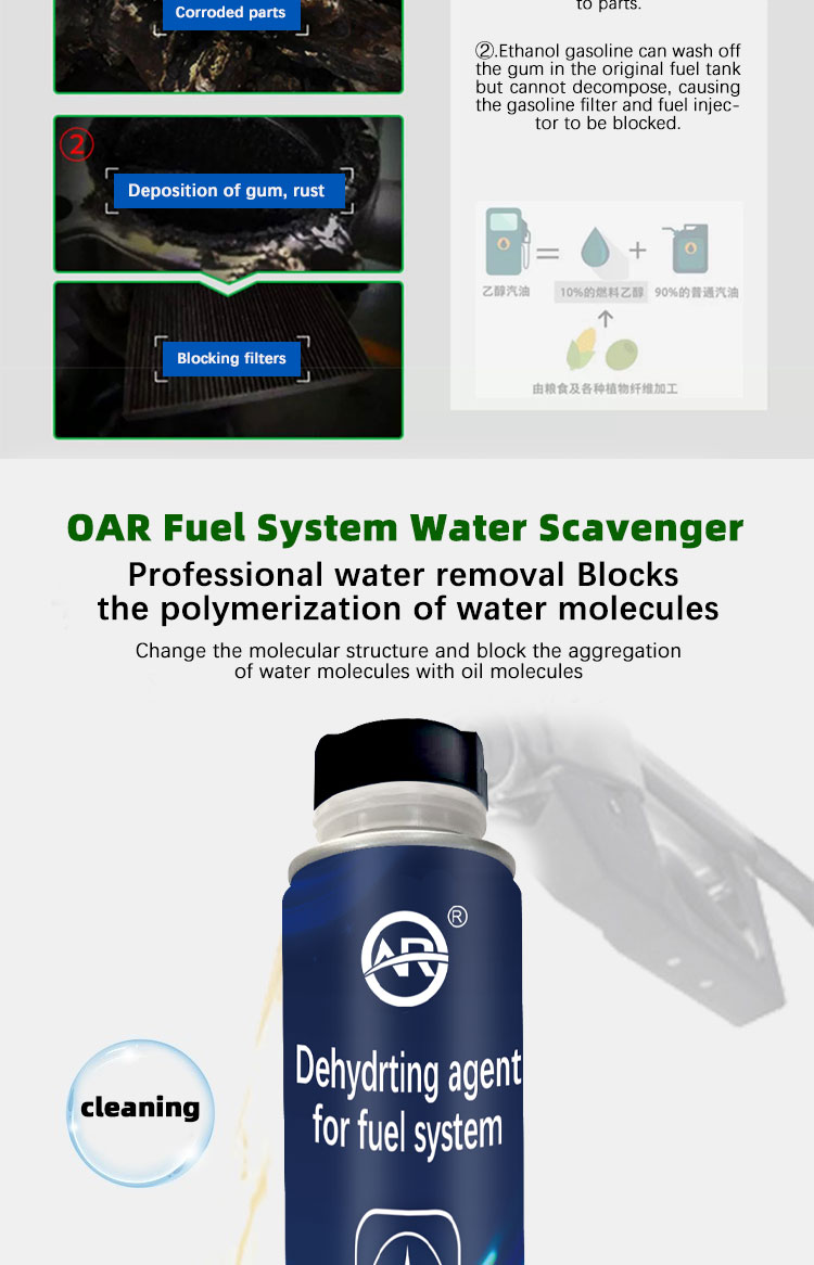 Automotive Gasoline Treatment for Fuel System Dehydration Three Years Expiration Date