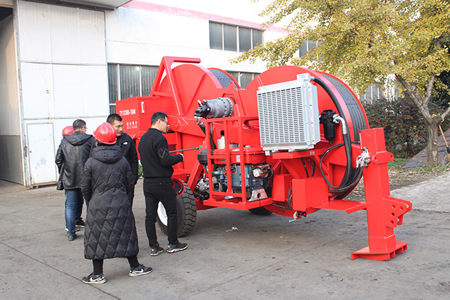 Stringing Power Line 5 Groove Hydraulic Wire Tensioner Hydraulic Pump Tianjin Parker