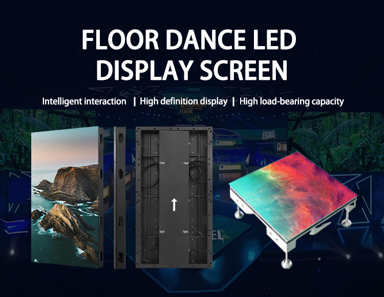 Colorful Interactive LED Dance Floor Screen P3.91 For Christmas Decoration