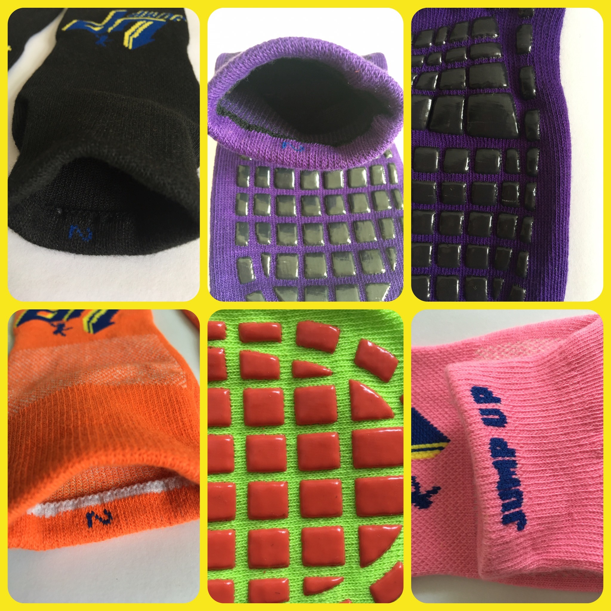 Kids Non Slip/Non Skid Socks with the Best Grip Technology /Trampoline Jump Socks Unisex Gripper Socks