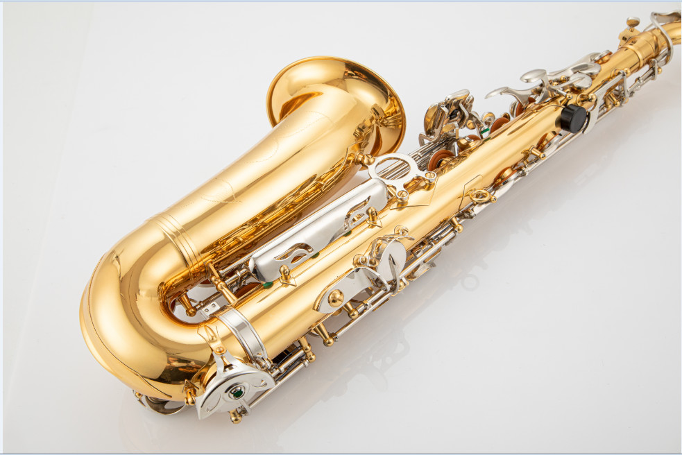 wholesale saxophone brass instrument gold lacquer e-flat Eb alto saxophone AS Class brass saxophone That Add Harmony