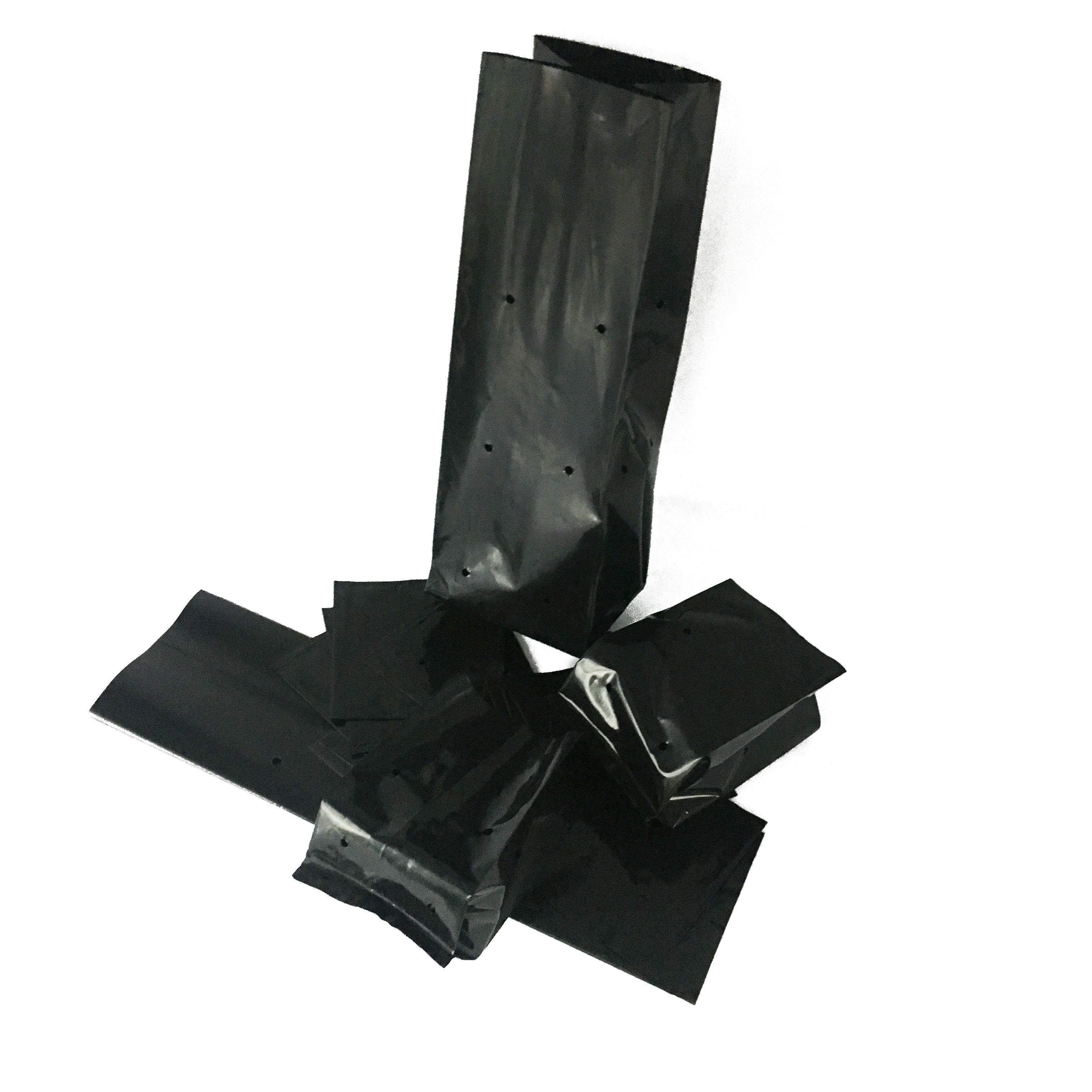 White Black Plastic Grow Bag Nursery Bags With Holes