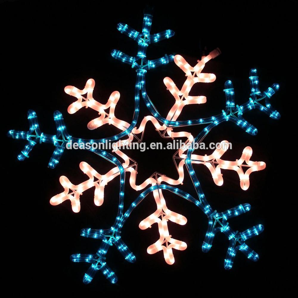 christmas led snowflake motif light