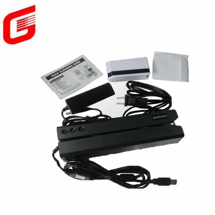 MSR605 Magnetic Stripe Card Reader Writer for Windows USB 3 Tracks and Software Suite