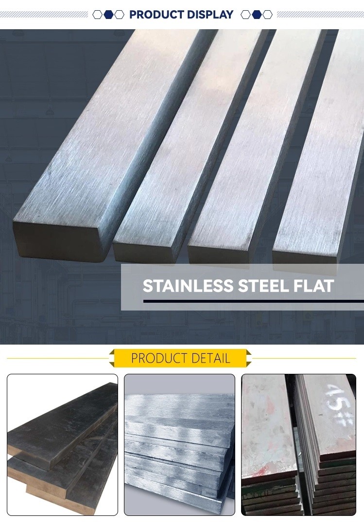 316L 310S 2205 Hot Rolled Stainless Steel Flat Bars Pickled Blasting