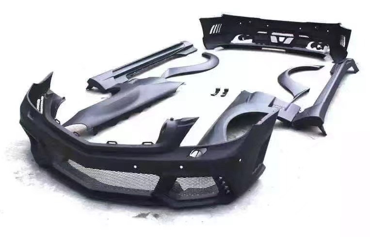 For Mercedes SL R230 Widebody Kit SL R230 Upgraded WD Style Front and Rear Bumper Spoiler Widebody Kit