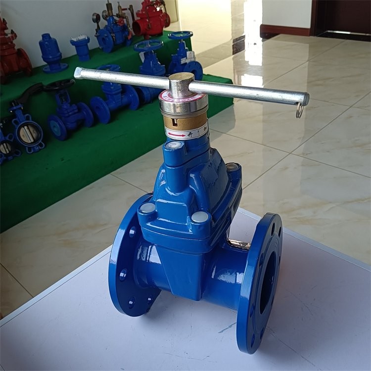 Ductile Iron Lock Gate Valve Water Wedge Shaped Gate Valve