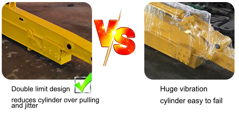 Telescopic Boom Wheel Excavator With Better Welding Performance