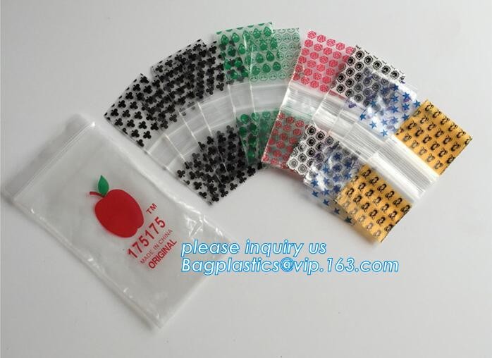 reusable custom apple k bags, Mini apple plastic baggies, Recycled Clear Mini Heavy Duty k Bag apple baggie