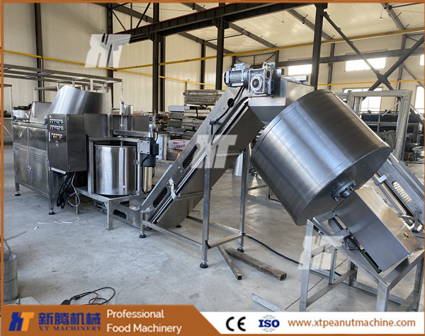 Chickpeas Automatic Peanut Processing Machines Broad Beans Groundnut Frying Machine
