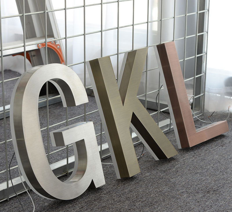 Bright Sign New Led Letters Wedding Sign Gold Color Custom Metal Backlit Sign