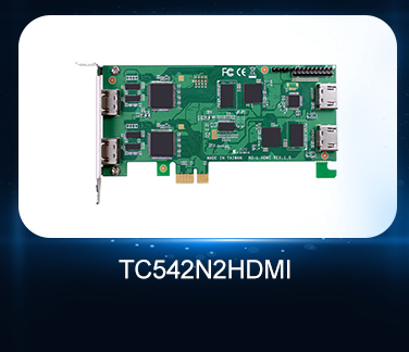 PCIe 2 Channel HD SDI Video Capture Card for PC H.264 Encoding 1920x1080P60 Resolution