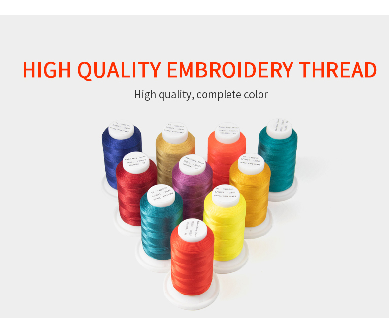 720 Colors/ Mixed Color/ Pure Color 120d/2 Embroidery Machine Thread for Cross Stitch
