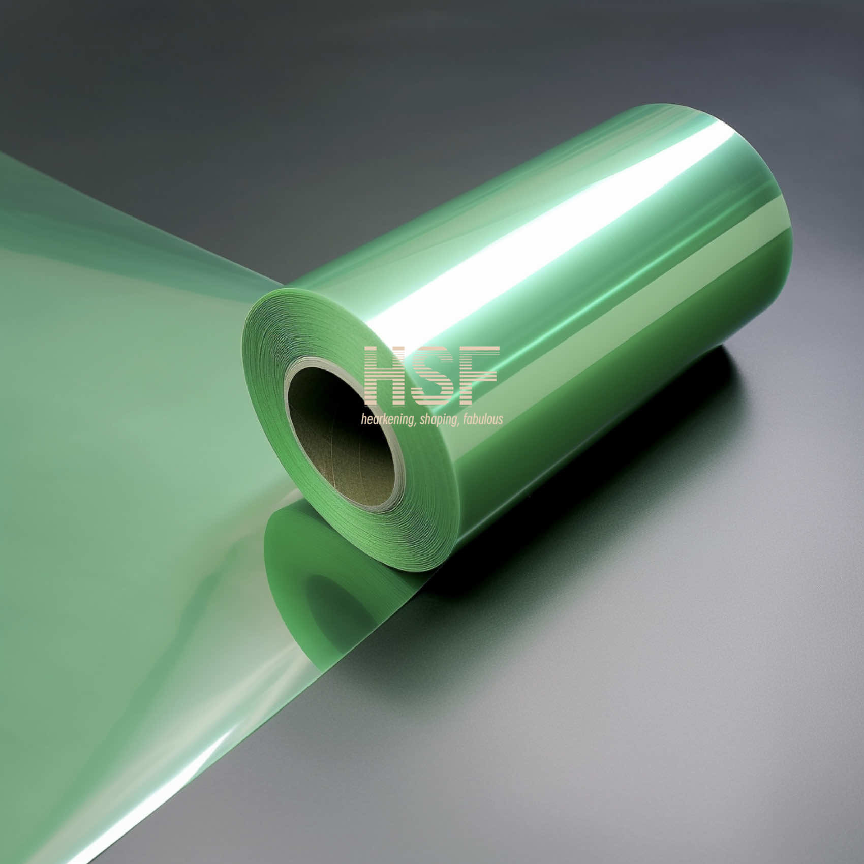 20um Translucent Green PET Non Silicone Coated Optically Clear PET Film