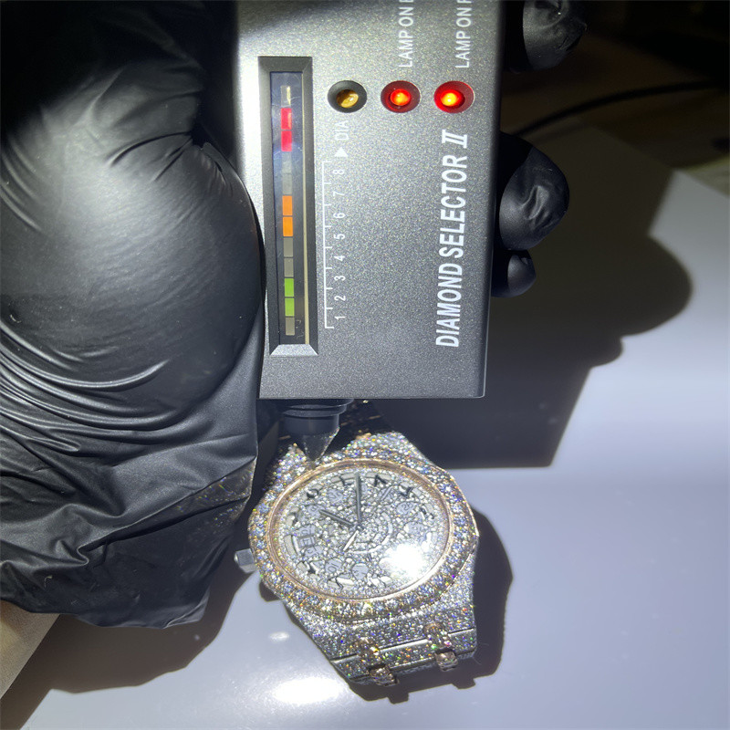 Top Brand Arabic Dial Bust Down Moissanite Watch