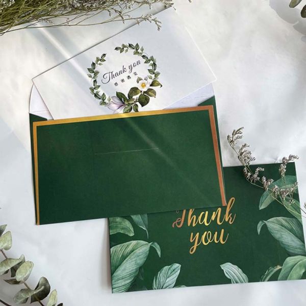 ODM Monogram Green Gift Card Envelopes Business Wedding Invitations