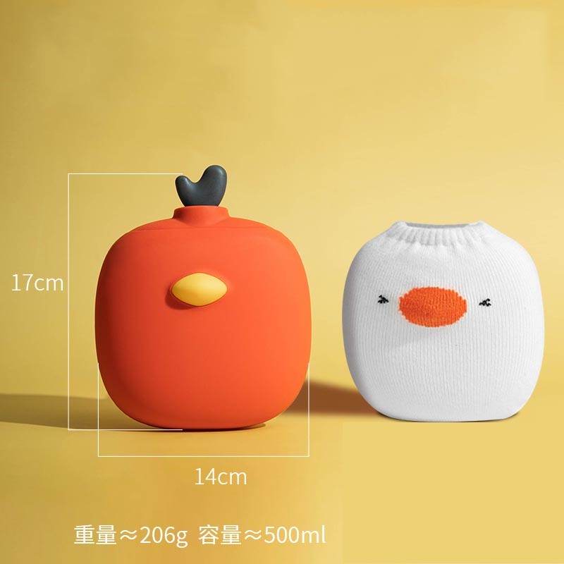 Leakproof Classic Rubber Hot Water Bottle Bag With Soft Cover Hot Compress And Cold Therapy Christmas Gifts