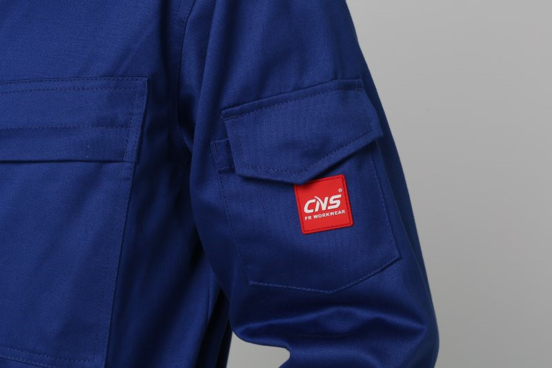 99% Cotton Lightweight Fire Retardant Overalls , 350gsm Welding Protective Clothing