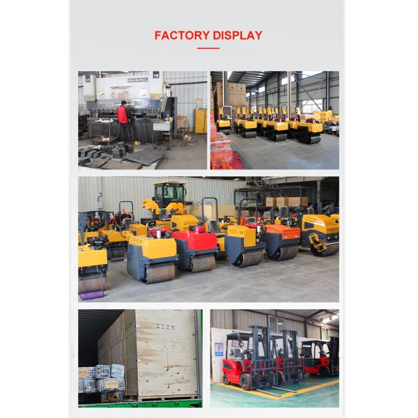 0.5 Ton Fully Hydraulic Compaction Machine Vibratory Double Wheel Road Roller