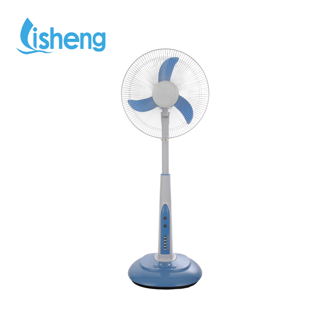 Classic 16" Rechargeable Solar Fan Remote Control With LED Light
