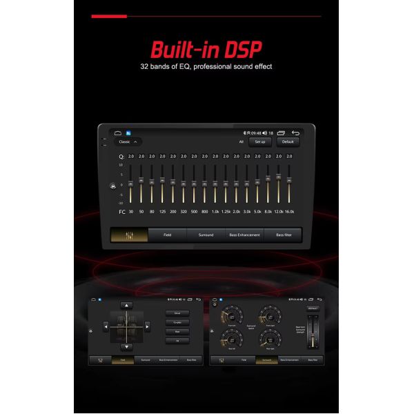 IPS Touchscreen Qualcomm Universal Android Radio 9Inch 10 Inch With GPS Navigation