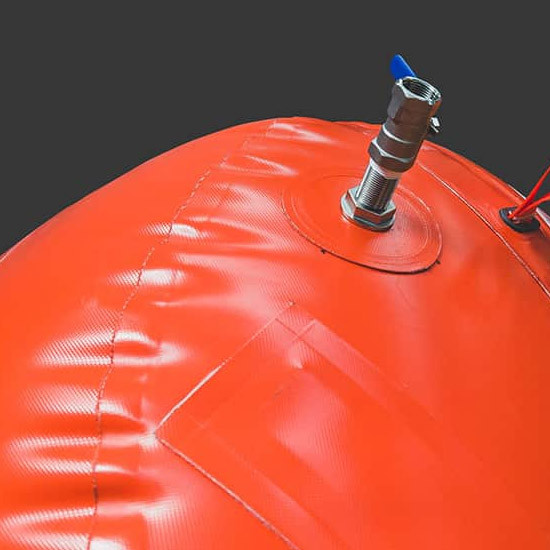Heavy Duty Inflatable Air Bags Welding Pvc Coated Fabric Flotation