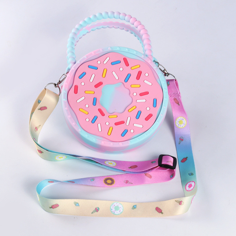 Children Decompression Toy Bags Silicone Girl Boy Unicorn Pop Press Schoolbag